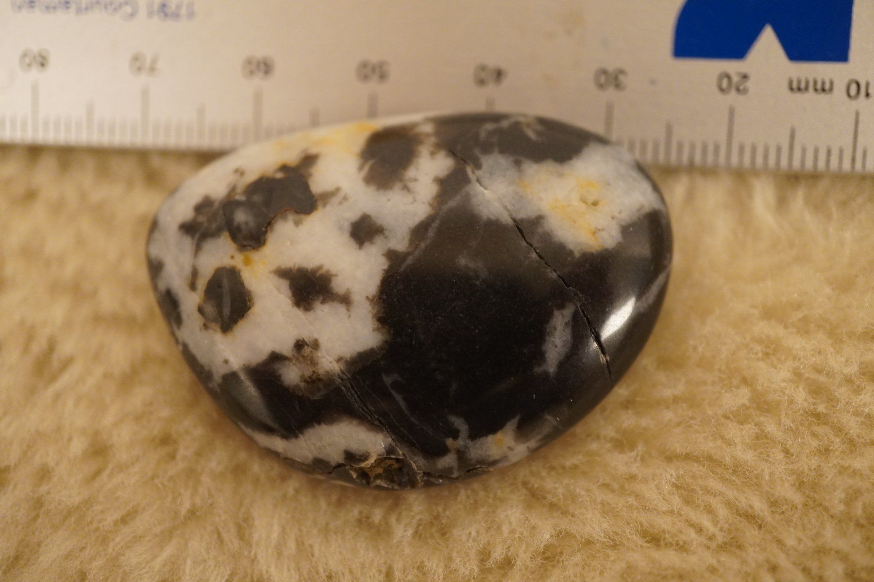Minerali & Pietre curative: Zebra Jaspis  Scheibenstein    –Topstone- – Nuovo e nell'imballaggio originale da Eschenbach SG venduto da topstone 2