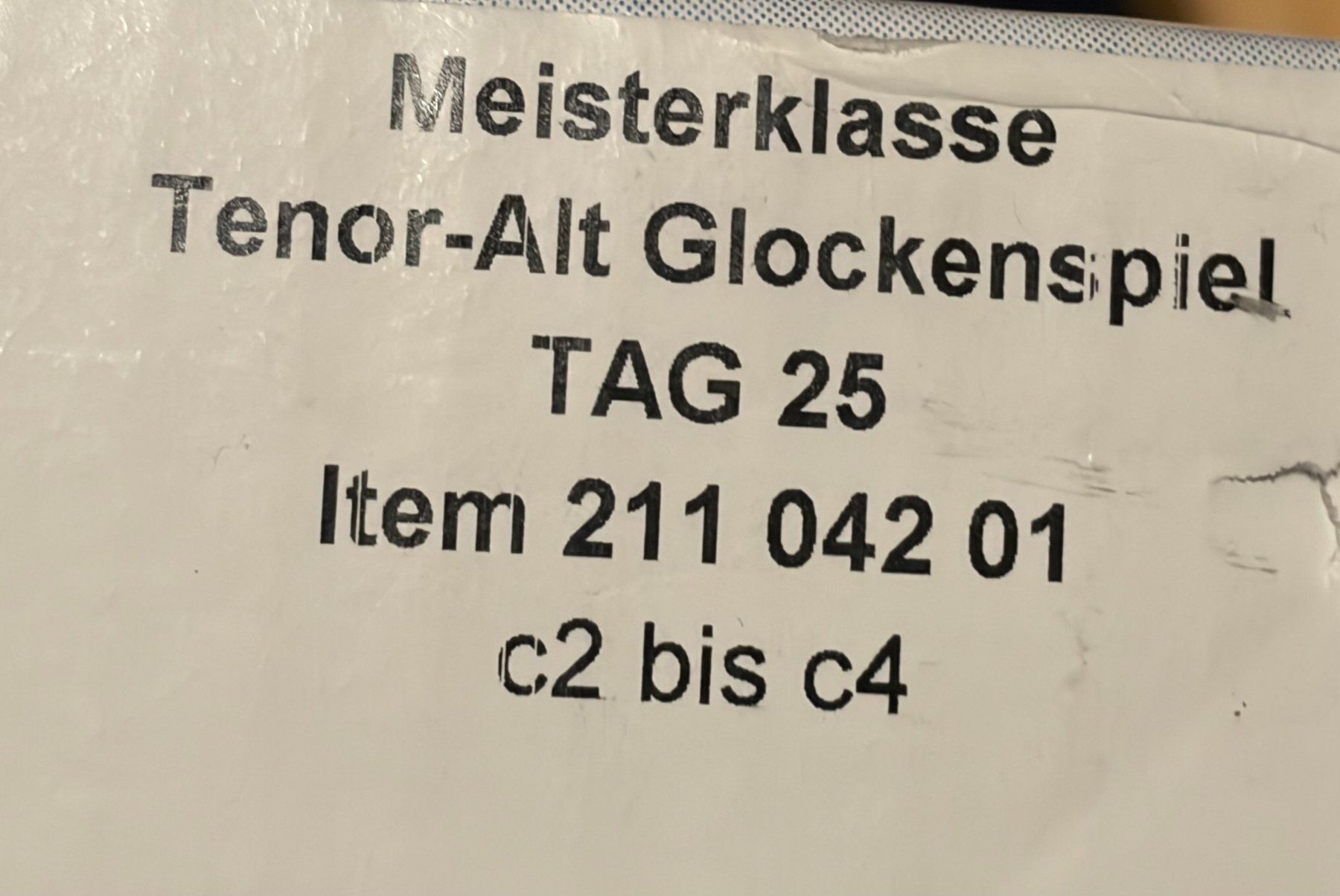 Sonor Strumenti musicali: Glockenspiel Alt-Tenor – Usato da Lostorf venduto da bonbar 2