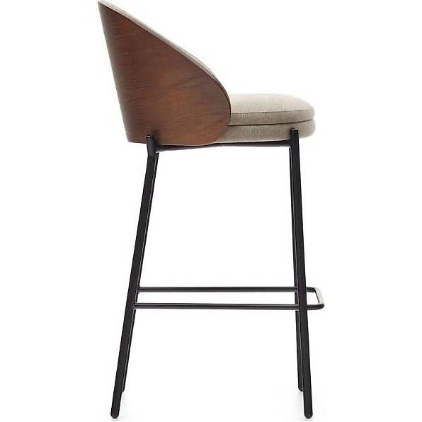 Hocker: Kave Home Barhocker Eamy Stoff hellbraun Eschenfurnier – Neu (gemäss Beschreibung) aus Zollikofen von uniqueroom 1