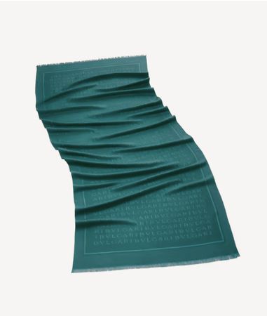 Original BVLGARI Seiden-Wolle Schal, Neu ,original verpackt.