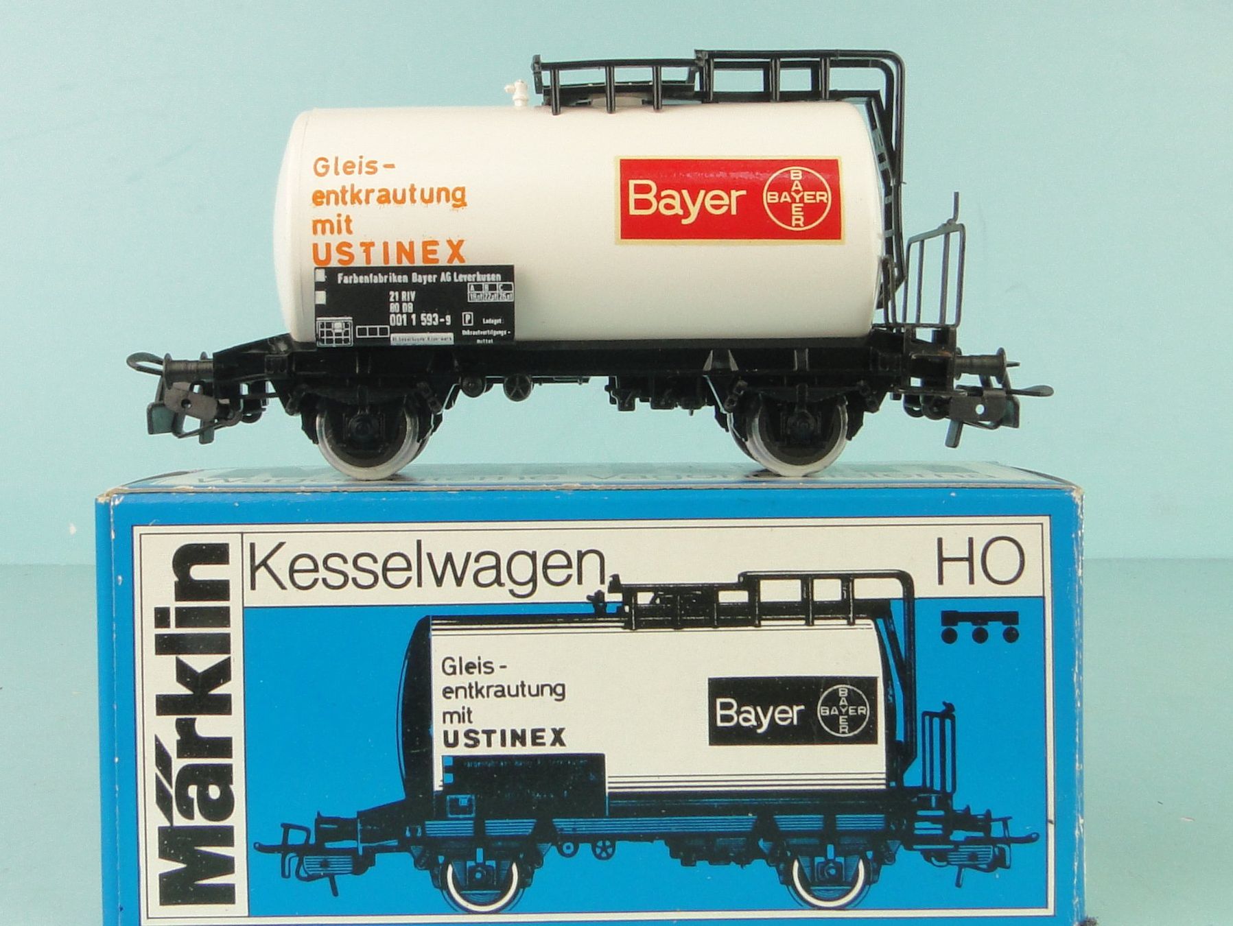 Märklin Modellini di ferrovie: Märklin 4647 Bayer Kesselwagen – Usato da Bülach venduto da cann11 2