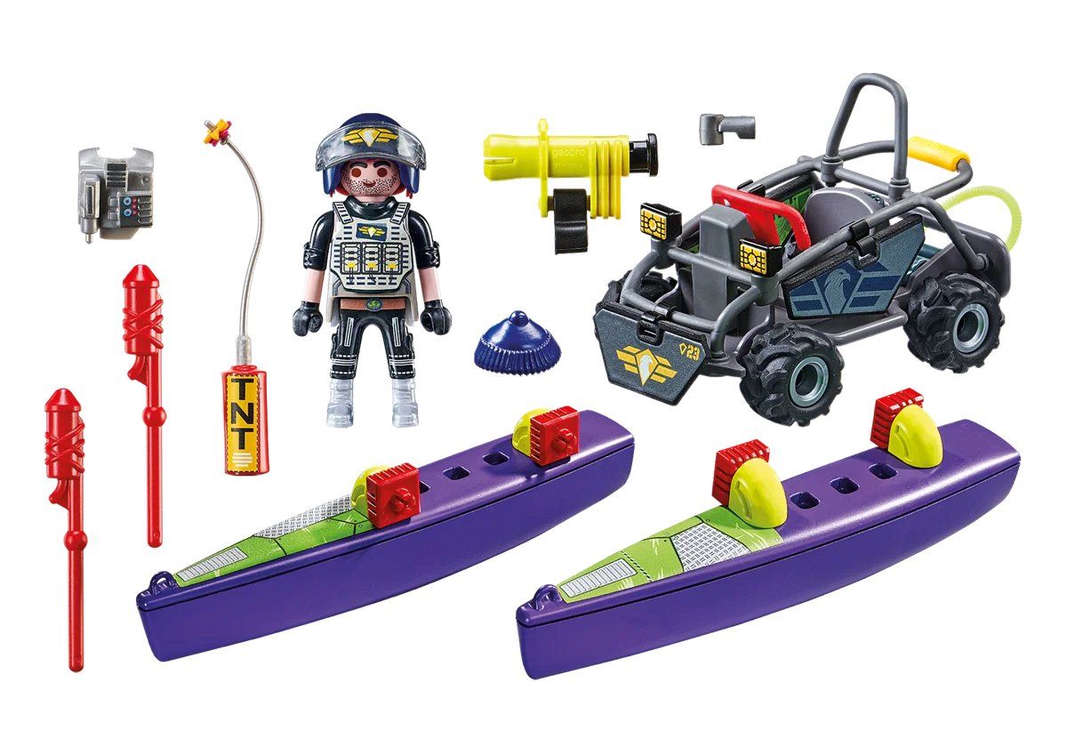 Playmobil Giocattoli: PLAYMOBIL SWAT-Multi-Terrain-Quad – Nuovo (secondo la descrizione) da Männedorf venduto da Restwert_Maennedorf