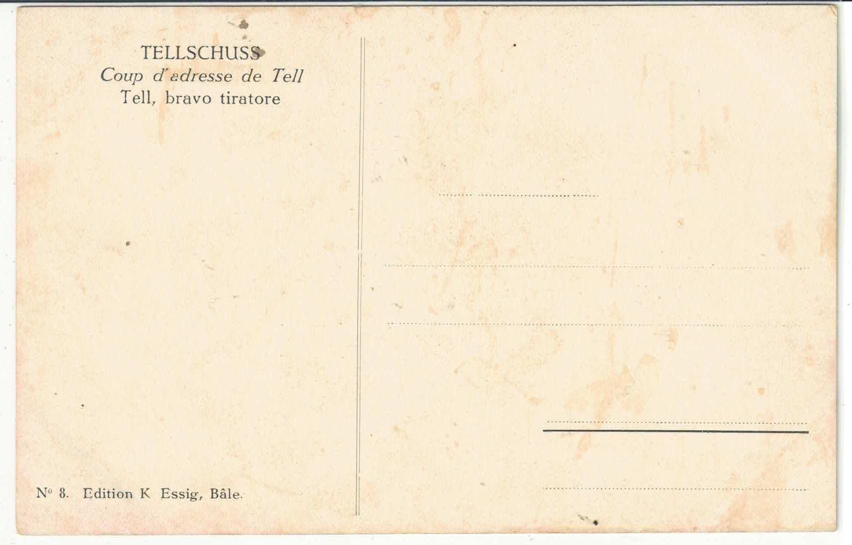 Cartoline postali: Tellschuss – Usato da Ettingen venduto da Kartenplanet 1