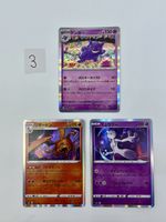 3 Pokemon Karten Japanisch Gengar Glurak Mewtu Holo Set