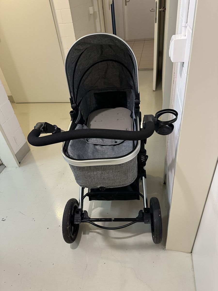 Gonser Poussette: Kinderwagen grau silber – Neuf (Voir description) à Hirschthal par painting4 2