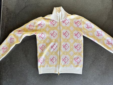 Luca Ferreira Strickjacke Gr. L – 100% Schurwolle Made in It