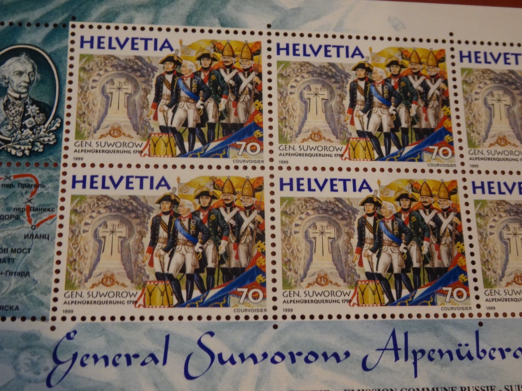 Tous les timbres: 1999 KLEINBOGEN POSTFRISCH, GENERAL SUWOROW ALPENÜBERQUERUNG – Neuf (Voir description) à Eschenbach SG par eDaisy 1
