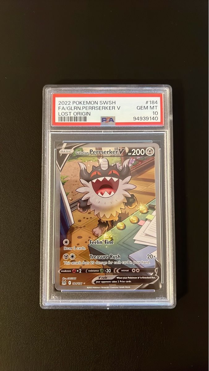Pokémon Sammelbilder & Trading cards: Galarian Perrserker V 184, PSA 10 – Neu (gemäss Beschreibung) aus Stans von RemoZimmermann