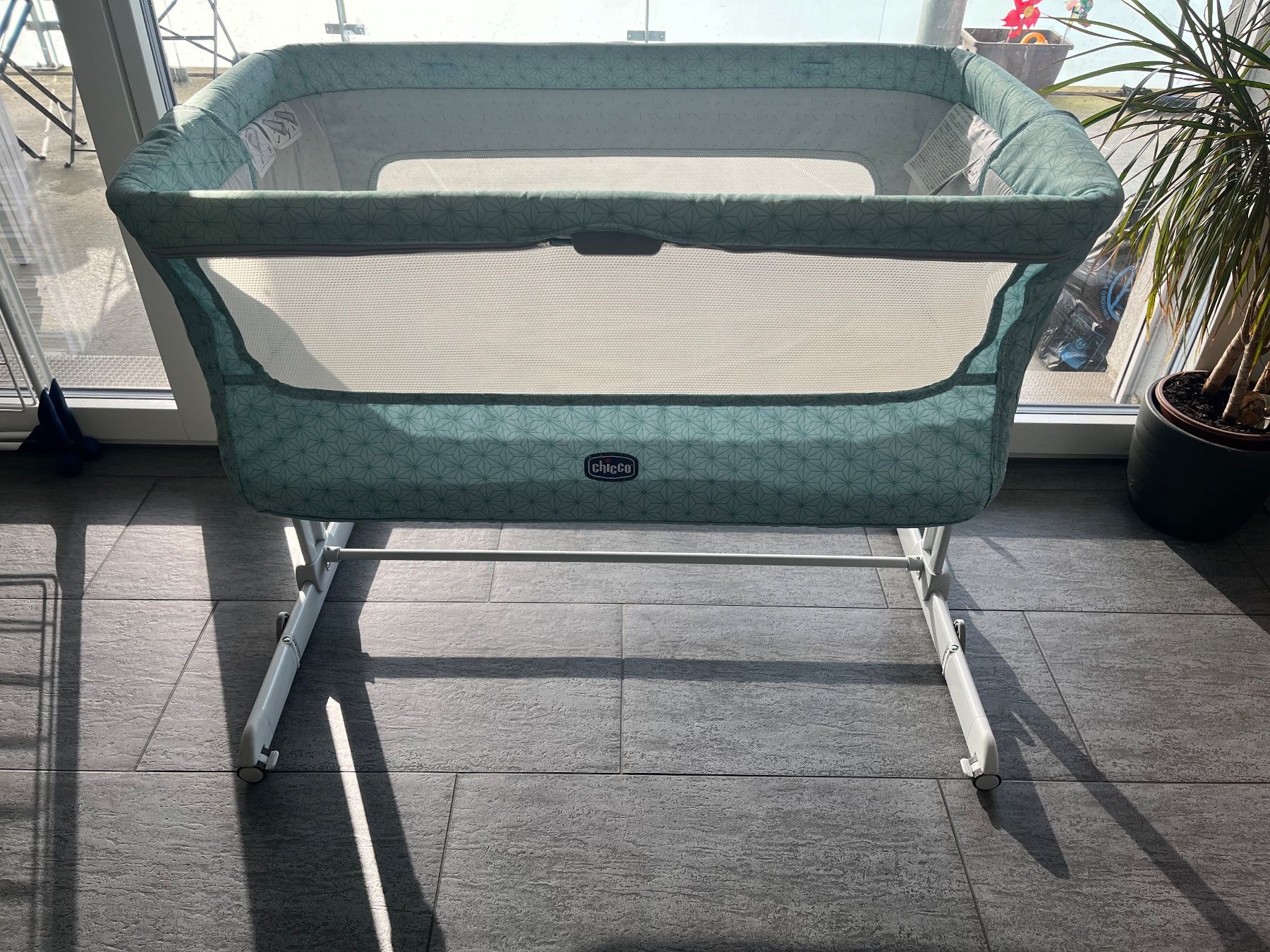 Chicco Letti: CoDodo Next2me Dream bleu clair Chicco avec 2 draps adaptés – Usato da Estavayer-le-Lac venduto da stelina13