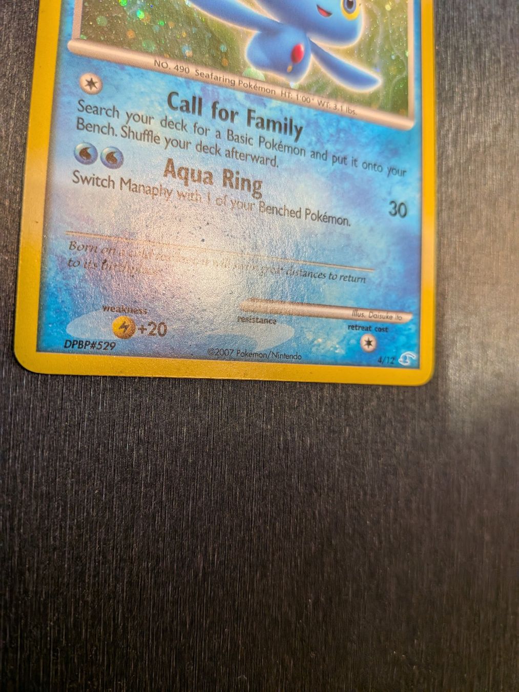 Pokémon Carte collezionabili: 2007 Theme Deck Manaphy Holo 4/12 Ab 1 – Usato da Paradiso venduto da Pkmn10 2