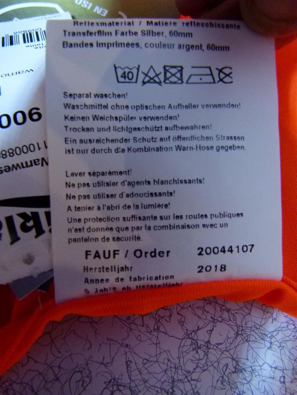 Gilets & Westen: Wikland Warnweste Gr. M – Neu (gemäss Beschreibung) aus Uerkheim von Kaufoption 4