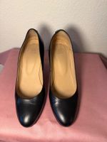 Navyboot Pumps, leder, schwarz, Gr. 39