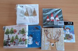 Servietten mit Weihnachtsdekor
