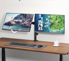 Verstellbarer Monitorständer aus Edelstahl  neu