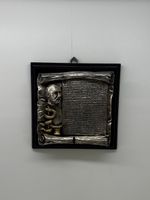Antike Wanddekoration, Silber 999, Hippokrates Relief!