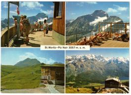 St. Moritz - 4 Bild AK Piz Nair