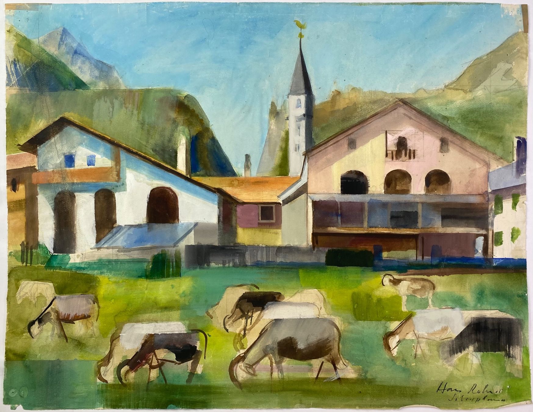 Dipinti: Hans Rohner - Silvaplana – Usato da Basel venduto da bigmbh