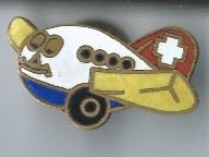 ✈️ Swissair Flugzeug Pin Vintage ✈️