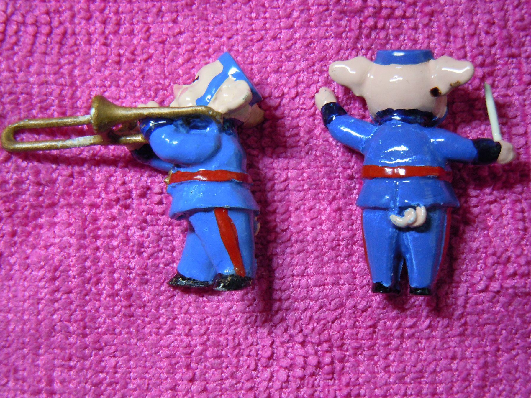Statuette: Schweine Musik aus Blei Handbemalt – Usato da Luzern venduto da Baumli1 1