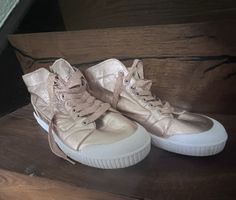 Leder Sneaker "Spring Court" Gr. 42 Roségold Leder Top