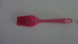 NEUER Backpinsel pink-weiss Polka dots - 80719