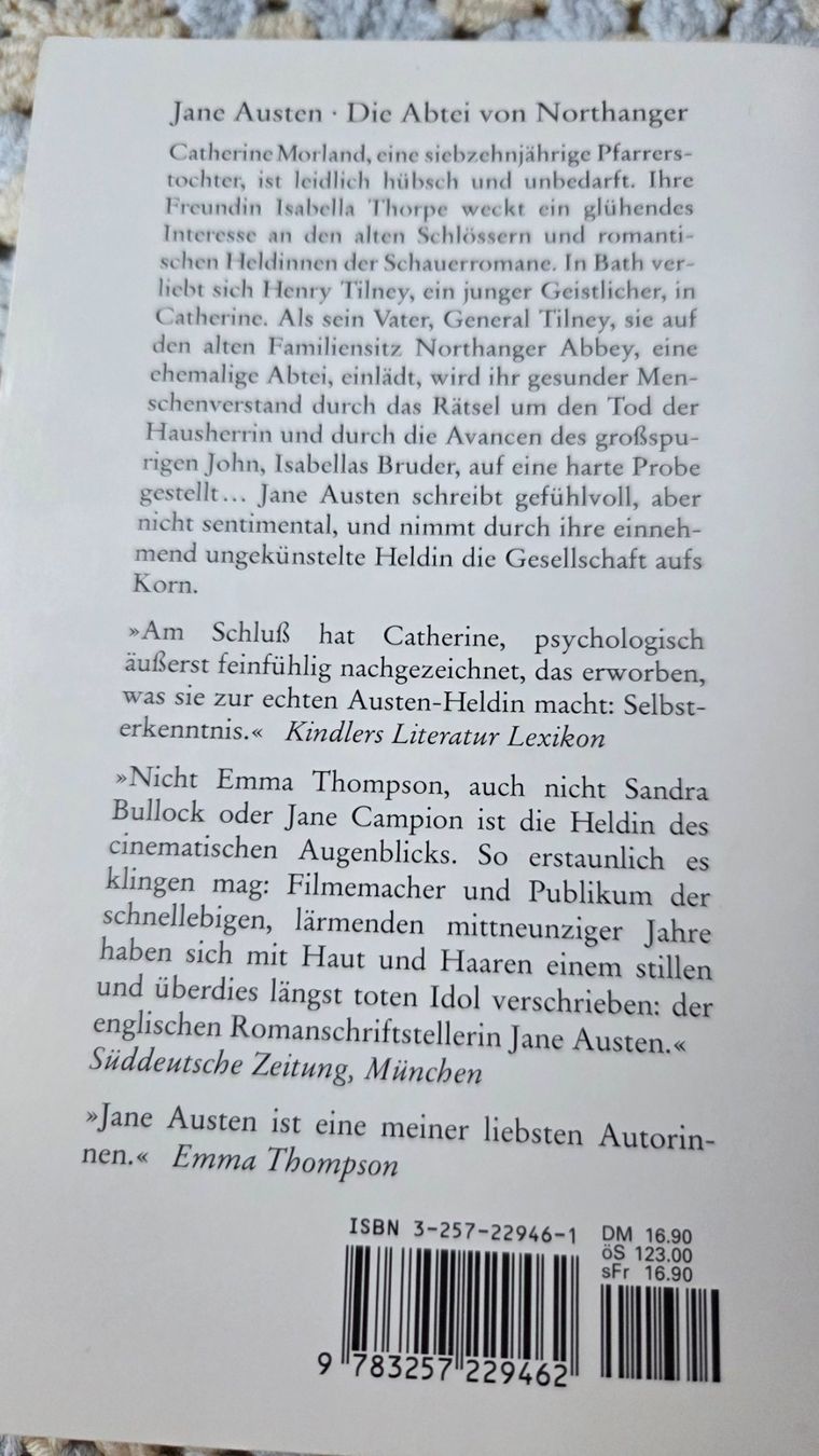 Bücher: Jane Austen Northanger Abbey Diogenes – Gebraucht aus Weggis von Leeclipse 1
