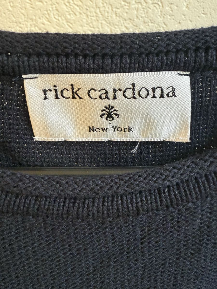 Maglioni & Felpe: Pull bleu marine coton Rick Cardona, t.M/38 – Usato da Tavannes venduto da Thriftshop 3