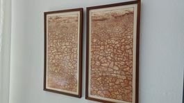 Diptychon Dry Season I + II  signierte Lithografien