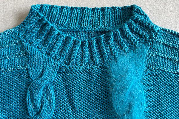 Pullover & Sweatshirts: PETROL | Handgestrickter Pullover S | Strickpulli Zopfmuster – Gebraucht aus Engelburg von Rmueller 2