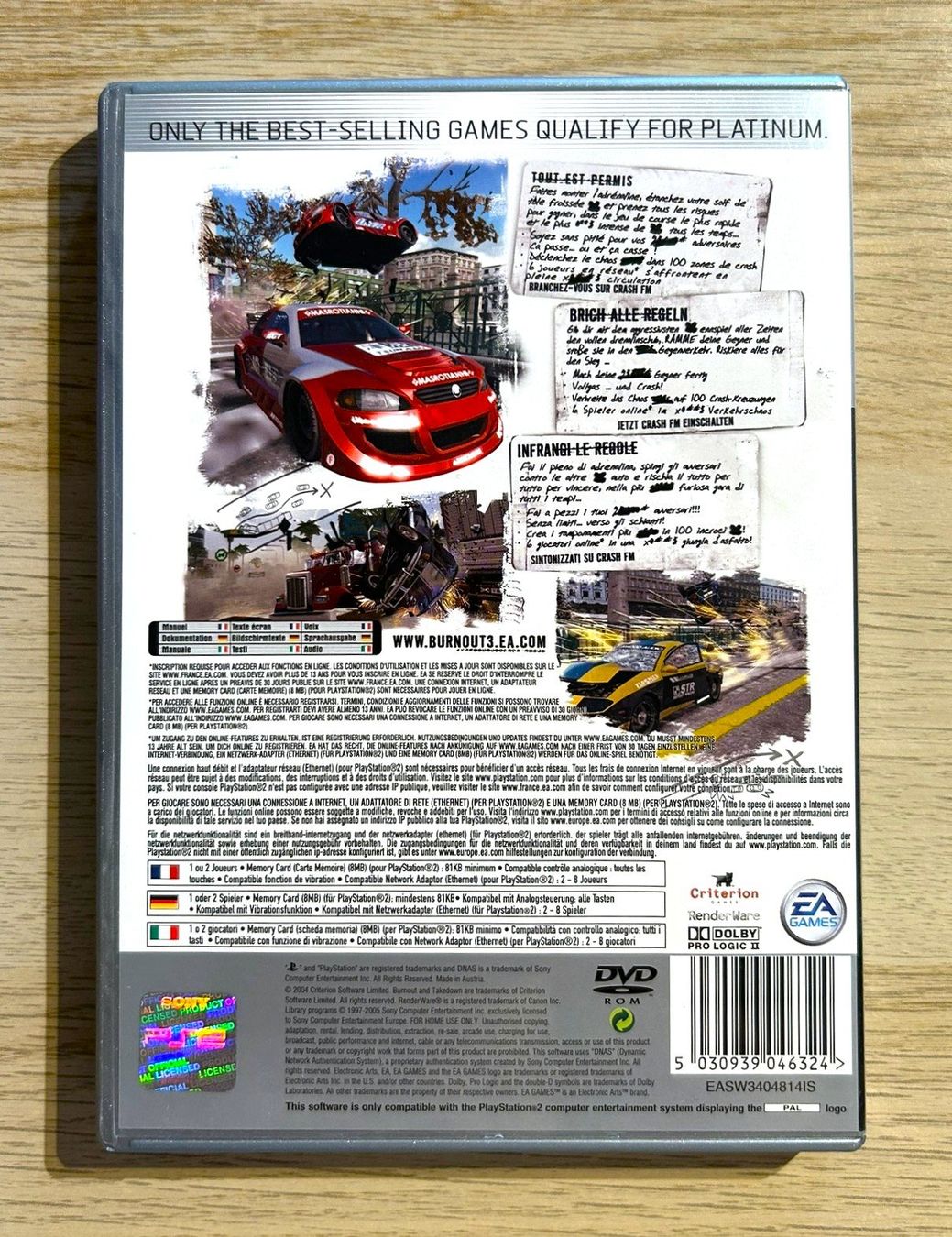 Sony Giochi: Burnout 3: Takedown PS2 – Usato da St. Gallen venduto da Alpine.Arcade 1