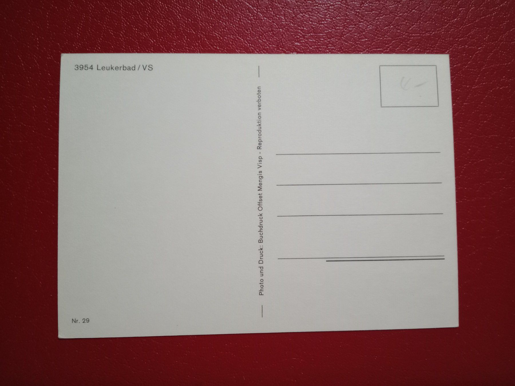 Cartoline postali: Leukerbad Wallis Gesamtansicht – Usato da Küttigen venduto da Melisch1000 1