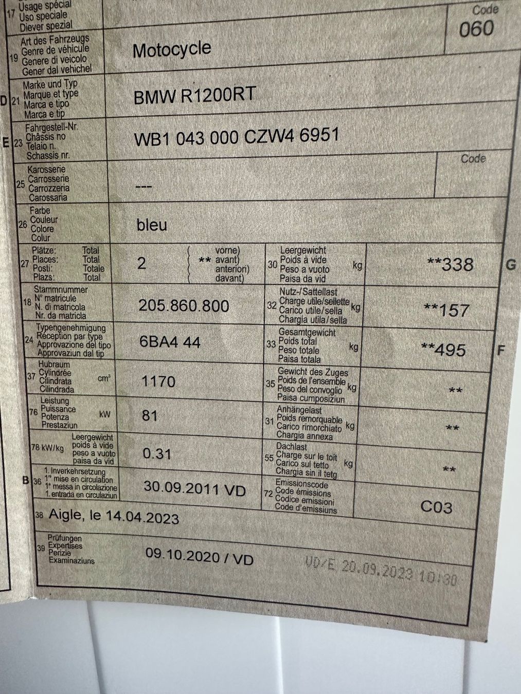 BMW Strada: Bmw R1200 RT ab 4499.00 – Usato da Liebistorf venduto da motocentergmbh 7