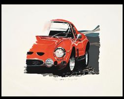Jerry Koh Ferrari coffret rare 13 lithos + croquis