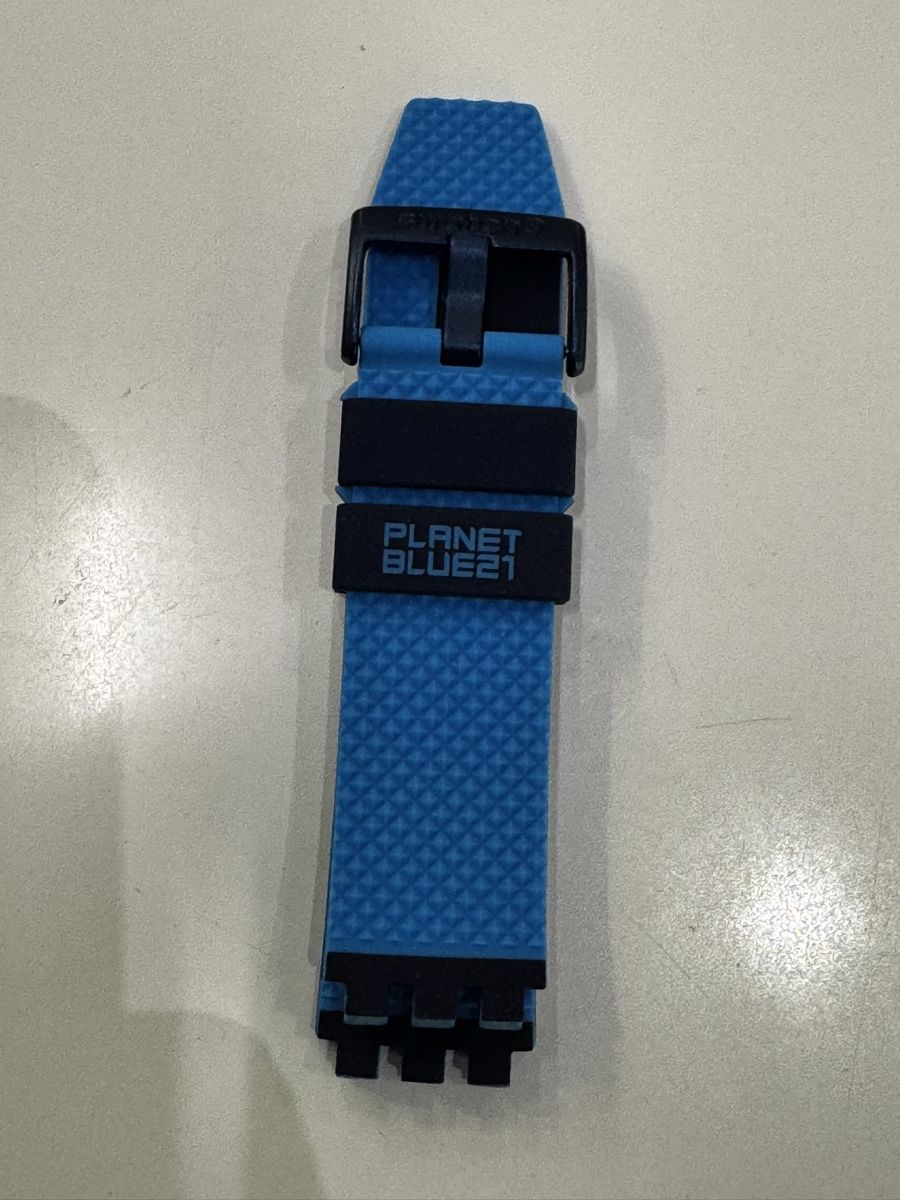 Swatch Bracciali & Braccialetti: Swatch Strap big bold Planet 21 blue – Nuovo e nell'imballaggio originale da Vevey venduto da Eiden77