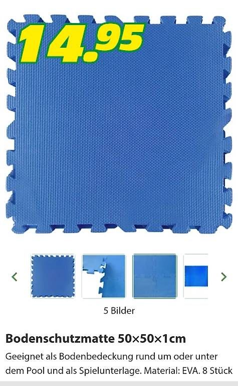 Tappetini fitness: Bodenschutzmatte 50×50×1cm – Usato da Safenwil venduto da RockyFlocky