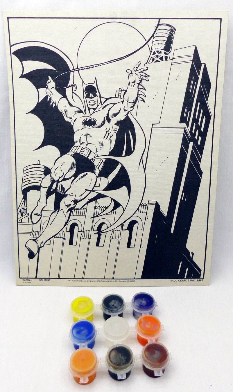 Comics: BATMAN SUPER POWERS STAIN PAINTING SET FUNDIMENSIONS 1984 – Gebraucht aus Lugano von YouWantUS 2