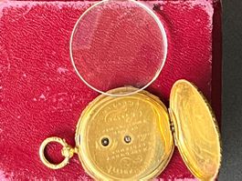 Antike Gold 18 K Taschenuhr "Aiguilles" Rarität!