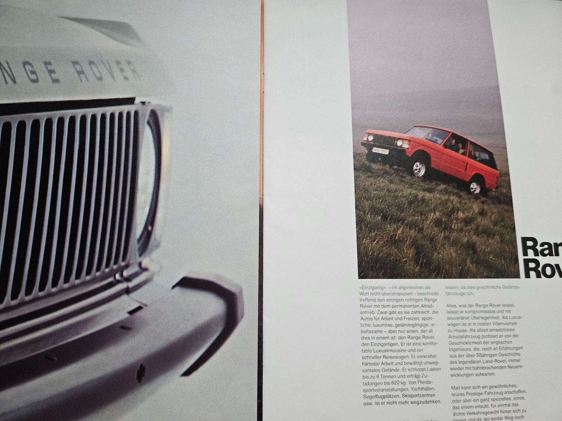 Land Rover Documenti: Range Rover 3.5 2 Door  Prospekt  1980  xa – Usato da Flawil venduto da sr1_f6st 1