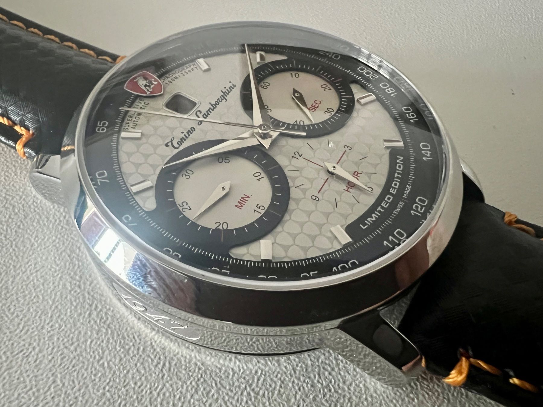 Lamborghini Uhren: LAMBORGHINI 1947 Automatic Chronograph Ltd.x/100, SRP 3300.- – Neu und originalverpackt aus Le Mont-sur-Lausanne von LycaGallery 3