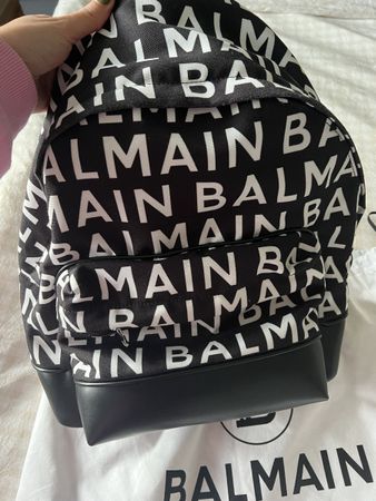 Balmain Backpack - Black and White - Perfect for travel!