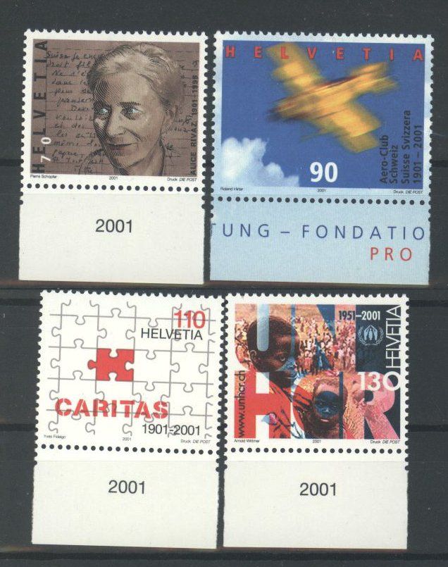 Tous les timbres: 2001, Sondermarken ** – D'occasion à Willisau par Vollstempel