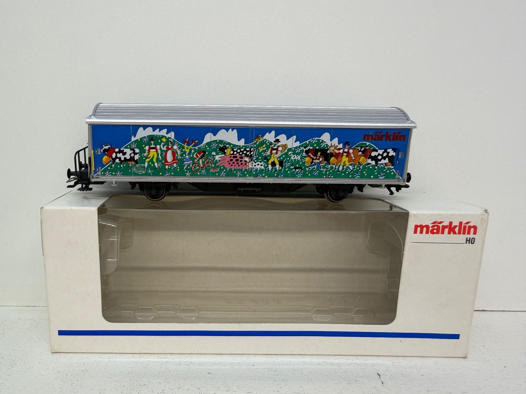 Märklin Modelleisenbahnen: Märklin 84735,11 Hbis Güterwagen Schiebeandwagen – Gebraucht aus Büsserach von ModellbahnDepot