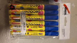 6 Stück blaue Kreul Deco Pen, Neu