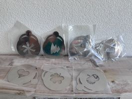 Pochoirs neufs pour déco café ou cacao