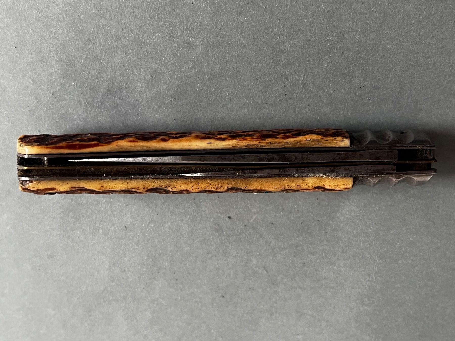 Solingen Coltelli tascabile: Sackmesser 110 mm Hirschhorn - selten – Usato da Zürich venduto da FV.vintage 6