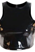 PVC Top in schwarz