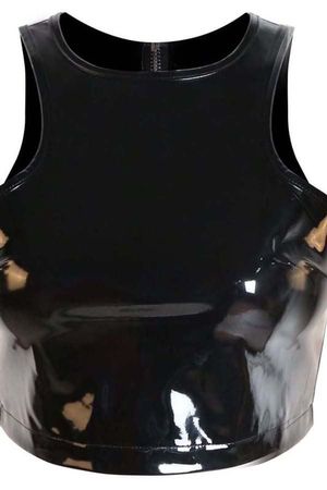 PVC Top in schwarz