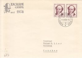 Sonderstempel A. 687 Esclade Genève 1954