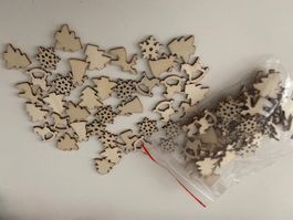 Holz Decor zum Basteln Weihnachten