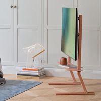 Pedestal Bendy Tall TV-Ständer Dusty Rose + Zubehör